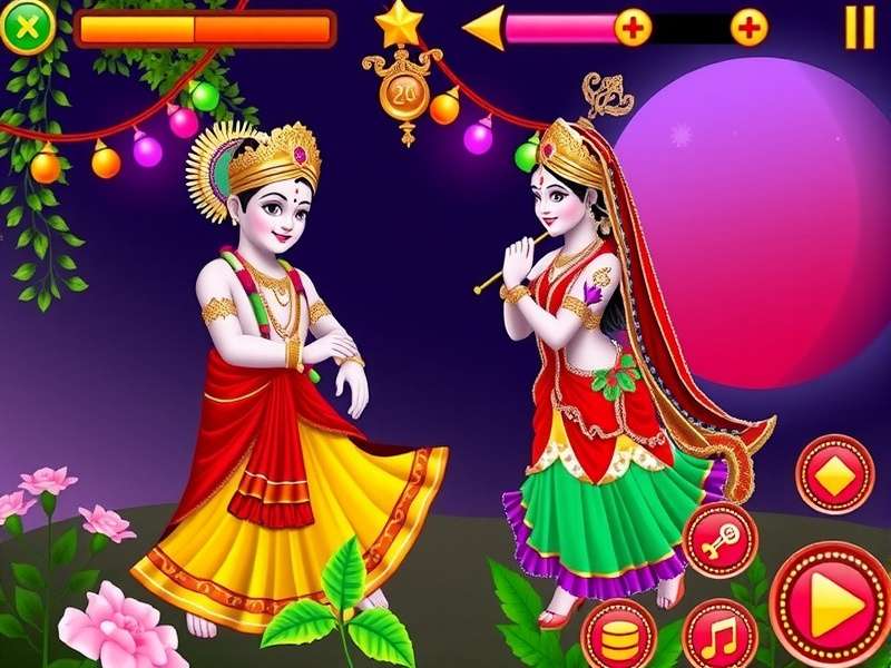 Divine Union Radha Krishna Game Screenshot